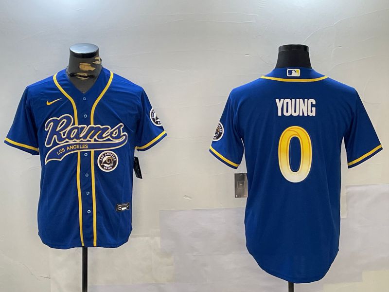 Men Los Angeles Rams 0 Young Joint Name 2024 Nike Limited NFL Jersey style 3